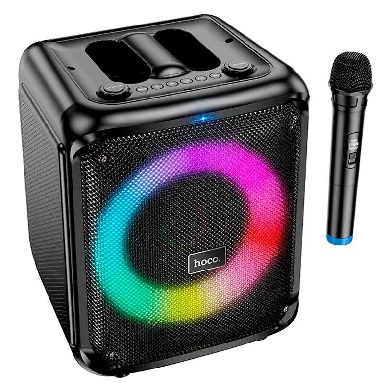 Акустика-караоке HOCO DS59 Frequency portable BT speaker |BT5.0, TF/USB/AUX, 40W, 4H, 1mic| black Акустика-караоке HOCO DS59 Frequency portable BT speaker |BT5.0, TF/USB/AUX, 40W, 4H, 1mic| black