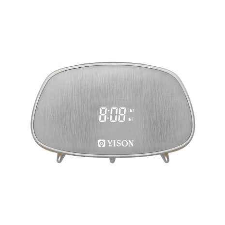 Акустическая система YISON WS-1 TWS с Часами и Светодиодной Подсветкой |AUX/FM/BT5.0, 2*5W| Кофейная Акустическая система YISON WS-1 TWS с Часами и Светодиодной Подсветкой |AUX/FM/BT5.0, 2*5W| Кофейная
