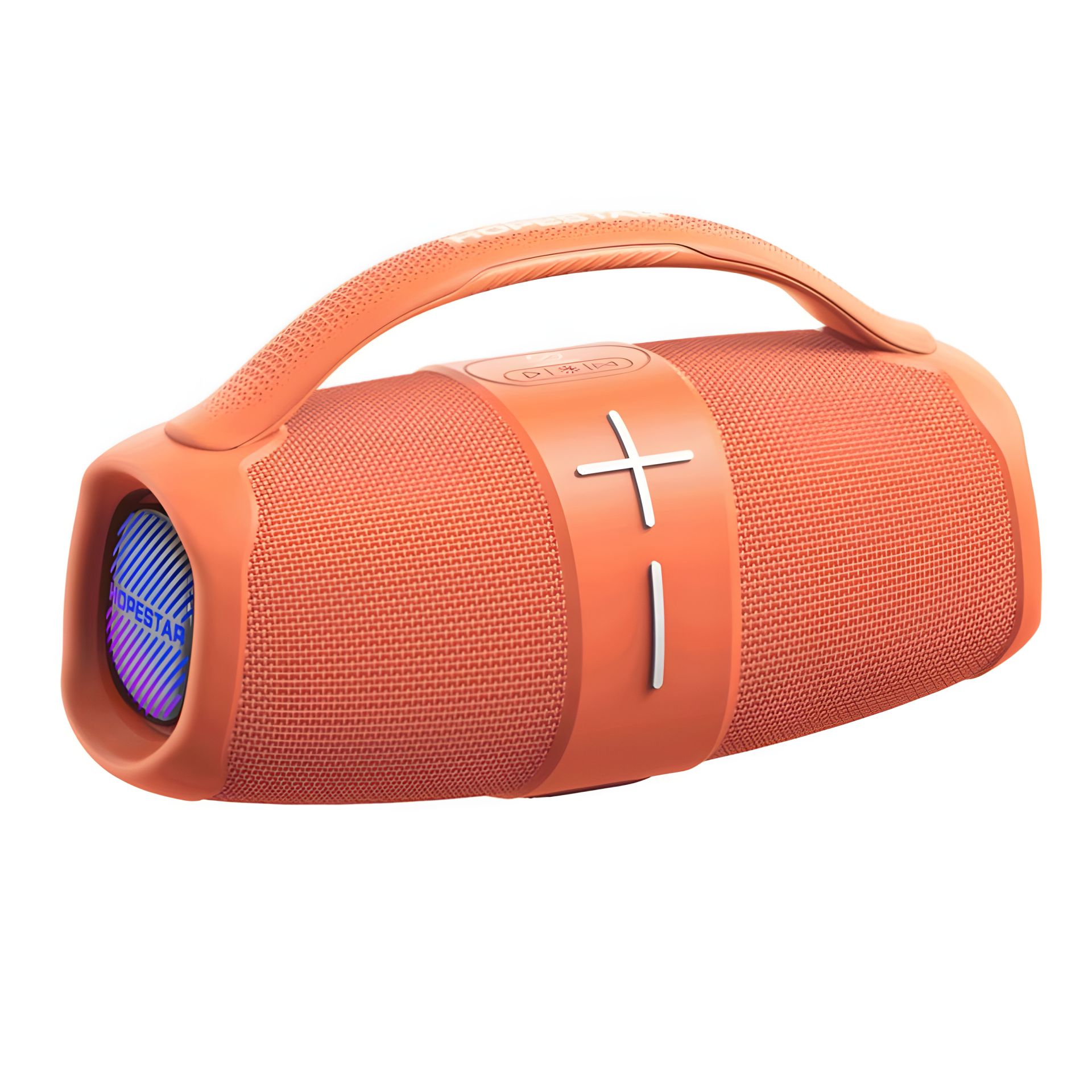 HOPESTAR H60 портативна колонка, RGB, IPX6, TF, TWS, USB, AUX, BT5.3, 2x10W, 3000mAh, 4-6h, Помаранчева HOPESTAR H60 портативна колонка, RGB, IPX6, TF, TWS, USB, AUX, BT5.3, 2x10W, 3000mAh, 4-6h, Помаранчева