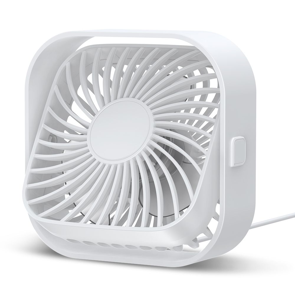 Вентилятор TOPK K51 USB (8.5cm, 3 швидкості, USB 5V 1m, 5W, 360град.) white Вентилятор TOPK K51 USB (8.5cm, 3 швидкості, USB 5V 1m, 5W, 360град.) white