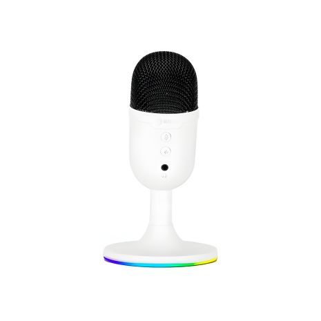 Дротовий ігровий мікрофон RGB MARVO MIC-06, AUX, USB, 1.7m, білий Дротовий ігровий мікрофон RGB MARVO MIC-06, AUX, USB, 1.7m, білий