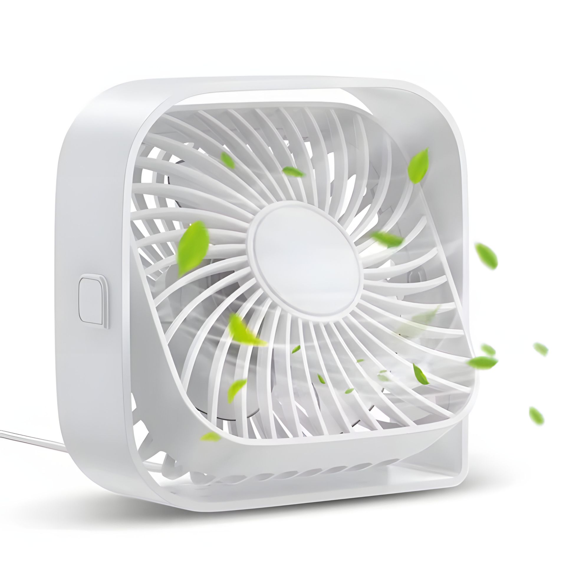 Вентилятор TOPK K50 USB (8.5cm, 3 швидкості, USB 5V 1m, 5W, 360град.) white Вентилятор TOPK K50 USB (8.5cm, 3 швидкості, USB 5V 1m, 5W, 360град.) white