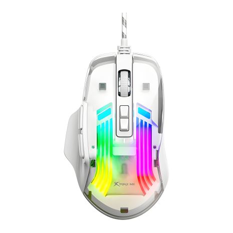 Игровая мышь XTRIKE ME GM-319 программируемая, проводная |1200-7200 6 уровней DPI| белая Игровая мышь XTRIKE ME GM-319 программируемая, проводная |1200-7200 6 уровней DPI| белая
