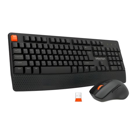 Набір Combo MeeTion 2in1 Keyboard, Mouse Wireless 2.4G MT-C4130, UA, RU, EN розкладки, black