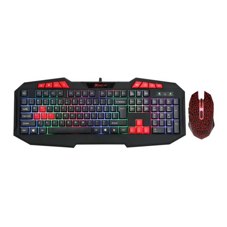 XTRIKE ME MK-503 Gaming Combo 2in1 (Keyboard with UA/RU/ENG Layout/Mouse) Black