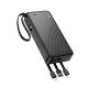 HOCO J146A 20000mAh Night Tide Power Bank with Four Cables |1USB/1Type-C, 2A| black