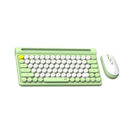 Клавіатура та миша Fantech Go WK897 бездротові, 2.4G, BT, 800-1600DPI, зелені