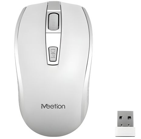 Бездротова миша MeeTion MT-R560, 2.4G, 1хАА, 800-1600DPI, біла