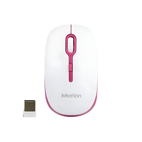MeeTion Wireless Mouse 2.4G MT-R547 White-Red MeeTion Wireless Mouse 2.4G MT-R547 White-Red