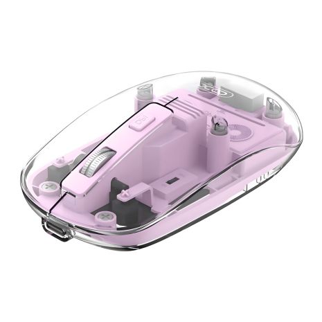 Bluetooth+2.4G бездротова миша XO M12, 1200DPI, 300mAh, 30h, Фіолетовий