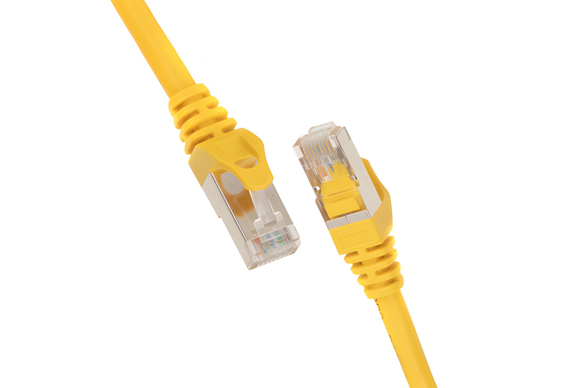 Патч-корд Cat 6 2E, S-FTP з екраном та фольгою, RJ45, 4Х2 27AWG, 7/0.14 Cu, 1.50 м, PVC, Жовтий Патч-корд Cat 6 2E, S-FTP з екраном та фольгою, RJ45, 4Х2 27AWG, 7/0.14 Cu, 1.50 м, PVC, Жовтий