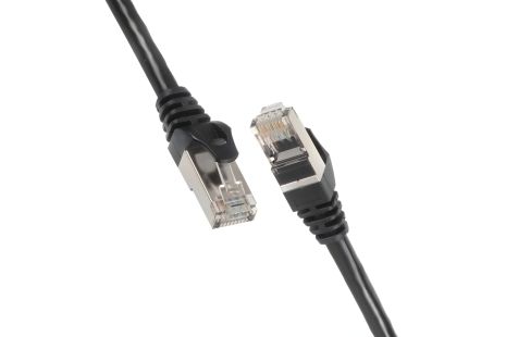 2E Cat 6, UTP, RJ45 патч-корд, 26AWG, 7/0.16 Cu, 1.00 м, PVC, Чорний