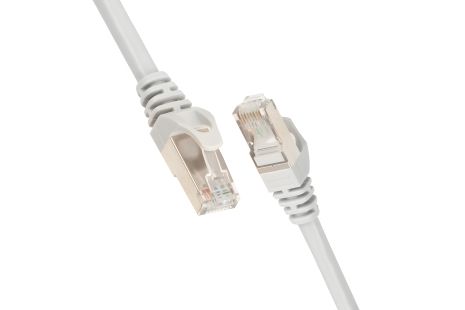 Патч-корд 2E Cat 6, S-FTP з екраном та фольгою, RJ45, 4Х2 27AWG, 7/0.14 Cu, 1.50 м, PVC, Сірий