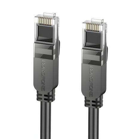 Патч-корд BOROFONE BUS01 Category 6 Gigabit network cable(L-5M) black Патч-корд BOROFONE BUS01 Category 6 Gigabit network cable(L-5M) black