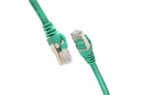 2E Cat 6 patch-cord, S-FTP shielded foil with braiding, RJ45, 4X2 27AWG, 7/0.14 Cu, 1.50m, PVC, Green 2E Cat 6 patch-cord, S-FTP shielded foil with braiding, RJ45, 4X2 27AWG, 7/0.14 Cu, 1.50m, PVC, Green