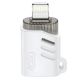OTG-адаптер XO NB256A USB-A Lightning с ремешком белый