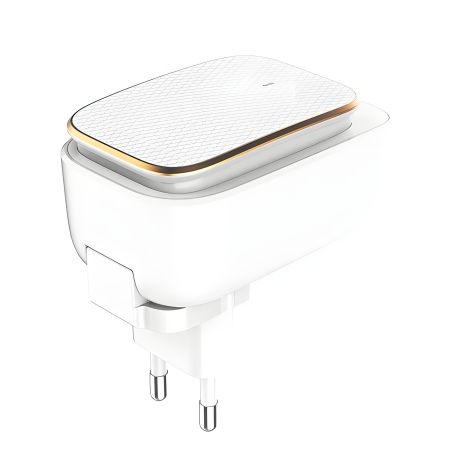Сетевой адаптер Ldnio A2205 + USB кабель Type-C с сенсорным светом |2USB, 2.4A| белый Сетевой адаптер Ldnio A2205 + USB кабель Type-C с сенсорным светом |2USB, 2.4A| белый