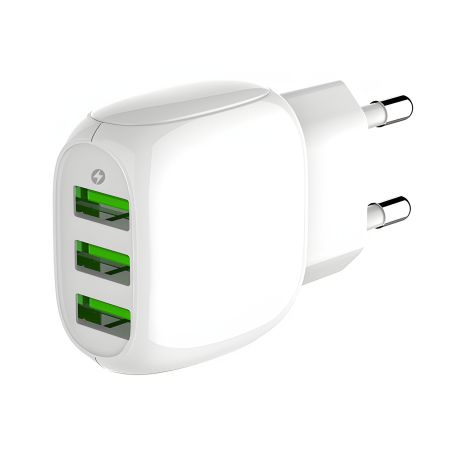 Сетевой адаптер LDNIO A3315 + Micro USB кабель |3USB, 3.1A| белый Сетевой адаптер LDNIO A3315 + Micro USB кабель |3USB, 3.1A| белый