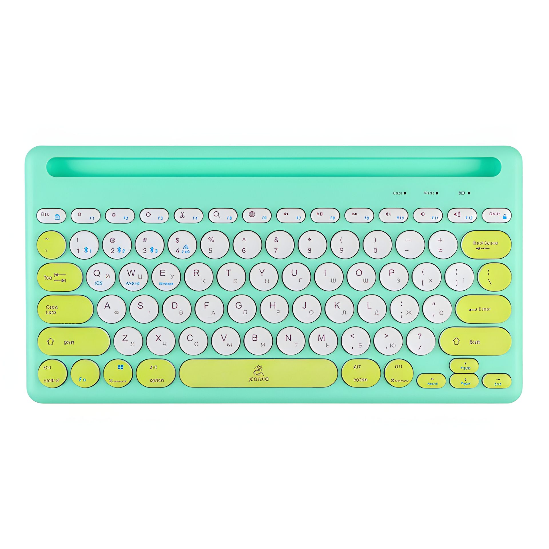 Зеленая беспроводная клавиатура JEQANG JB-333 dual-mode charging Зеленая беспроводная клавиатура JEQANG JB-333 dual-mode charging