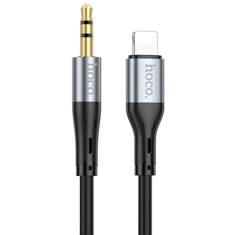 HOCO UPA22 3.5mm to Lightning Silicone Digital Audio Conversion Cable |1M| black