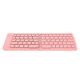 Meetion Foldable Keyboard MT-BTK001 |BT, 150 day standby, Type-C Charging| pink