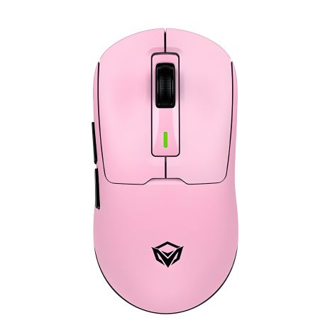 Ігрова бездротова миша MEETION, 2.4G, Bluetooth, GW24, 6 кнопок, 50-8000dpi, 600mAh, 30-60h, RGB, рожева