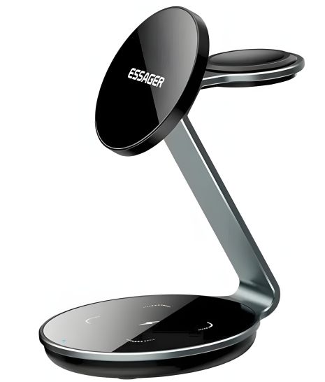 ESSAGER EWXCX3-HY0G-Z 3 IN 1 зарядное устройство черное ESSAGER EWXCX3-HY0G-Z 3 IN 1 зарядное устройство черное