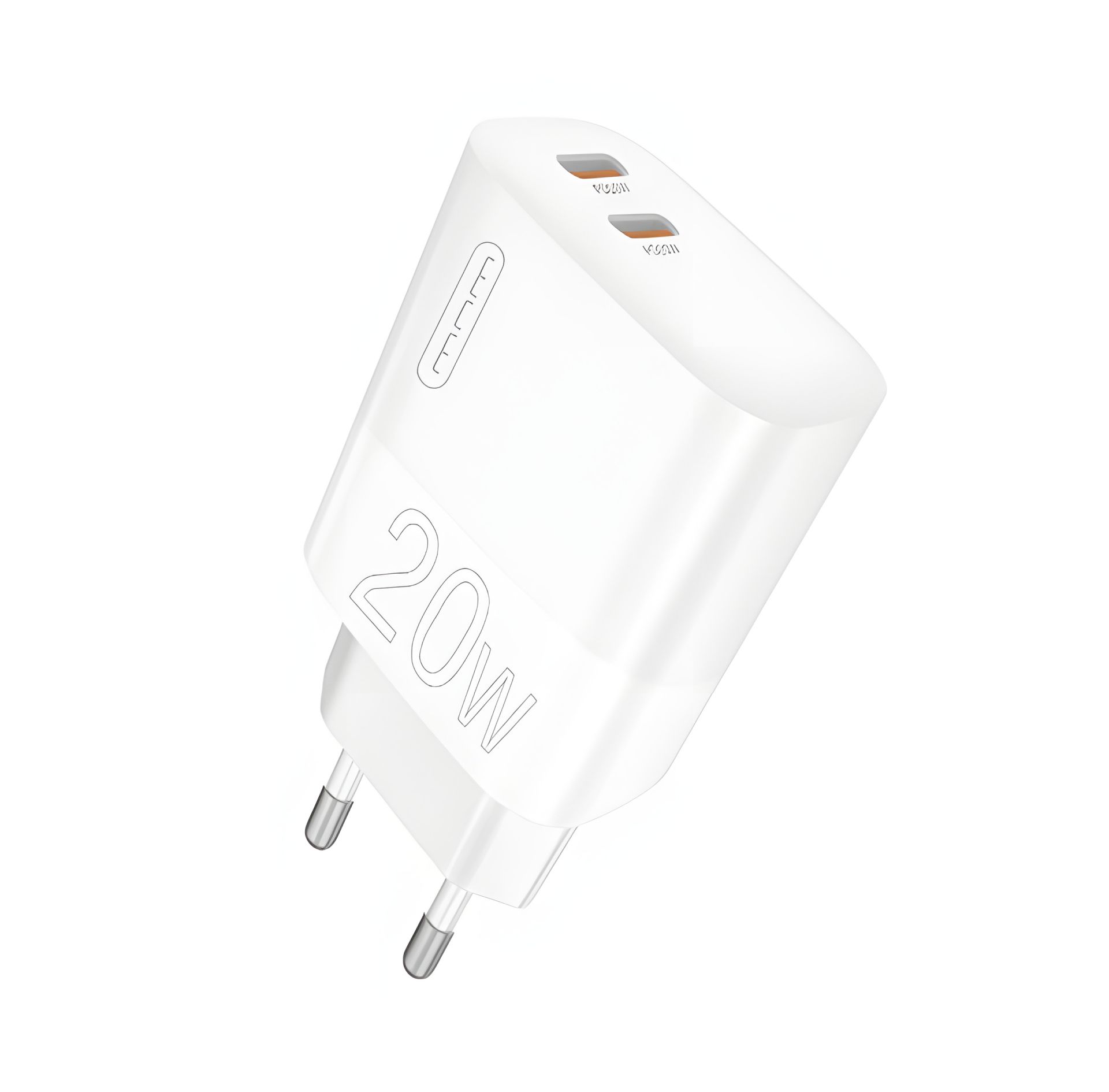 WUW-C193 PD20W+PD20W Charger USB C + USB C зарядное устройство white WUW-C193 PD20W+PD20W Charger USB C + USB C зарядное устройство white