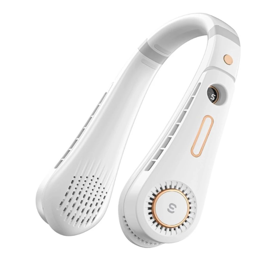 Вентилятор портативний нашийний ESSAGER EFS02-MX02-Z, 2400mAh, 2.5-6.5h, white Вентилятор портативний нашийний ESSAGER EFS02-MX02-Z, 2400mAh, 2.5-6.5h, white