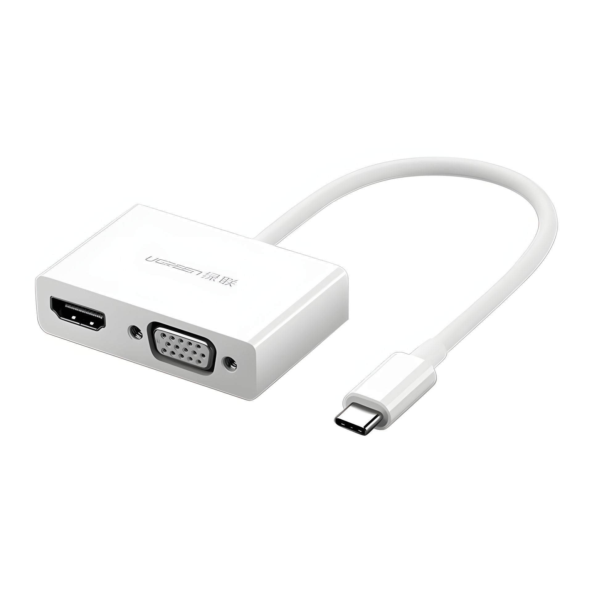 UGREEN USB Type C to HDMI + VGA Converter (White) UGREEN USB Type C to HDMI + VGA Converter (White)