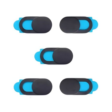 Шторки для веб-камери темно-сірі на скотчі 5шт