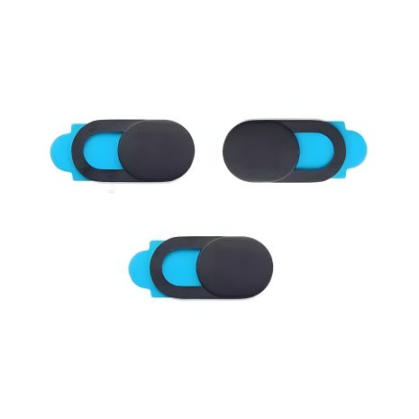 Шторки для веб-камери темно-сірі на скотчі 3шт