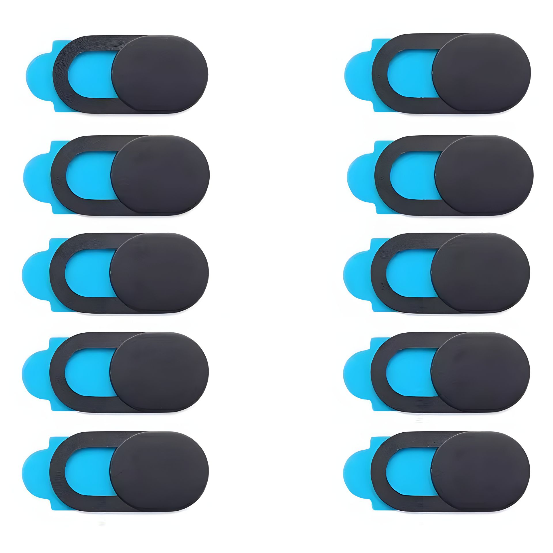 Шторки для веб-камери темно-сірі на скотчі 10шт Шторки для веб-камери темно-сірі на скотчі 10шт