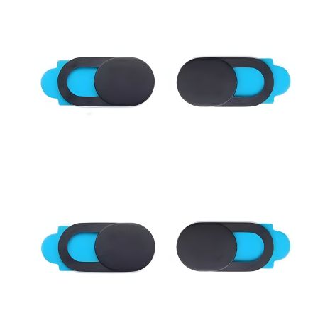 Шторки для веб-камери темно-сірі на скотчі 4шт