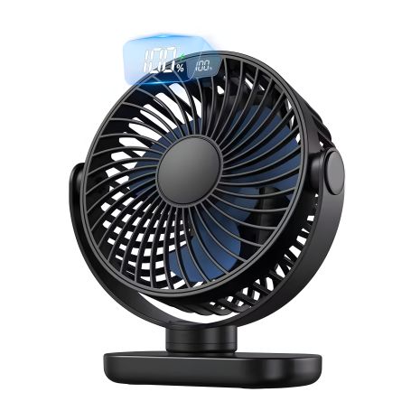 Портативный вентилятор с аккумулятором TOPK K60C 5000mAh черный