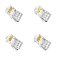 Прозрачный коннектор RJ45 Cat6 4шт Прозрачный коннектор RJ45 Cat6 4шт