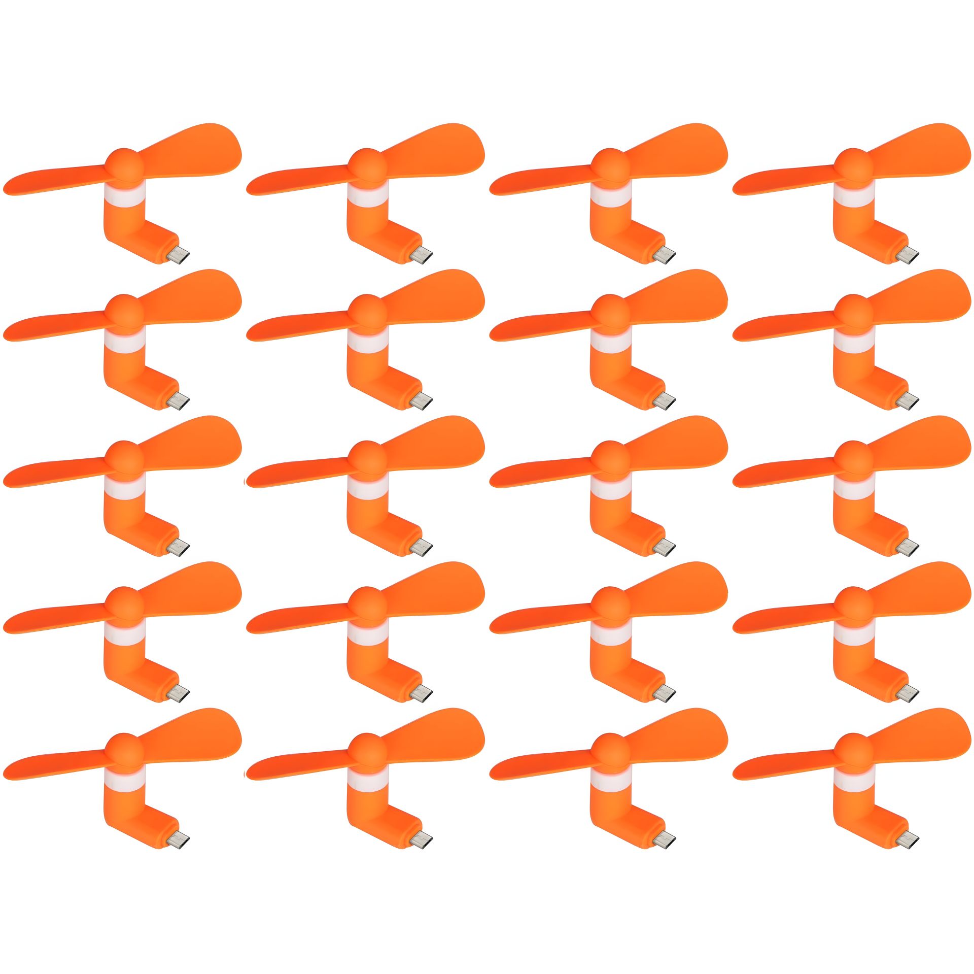 Помаранчевий мобільний вентилятор MicroUSB, від телефону, повербанка, ноутбука, комплект 100шт Помаранчевий мобільний вентилятор MicroUSB, від телефону, повербанка, ноутбука, комплект 100шт