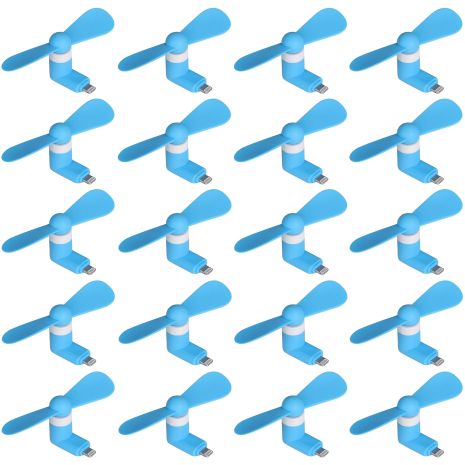 Мобильный вентилятор Lightning синий, комплект 20шт Мобильный вентилятор Lightning синий, комплект 20шт