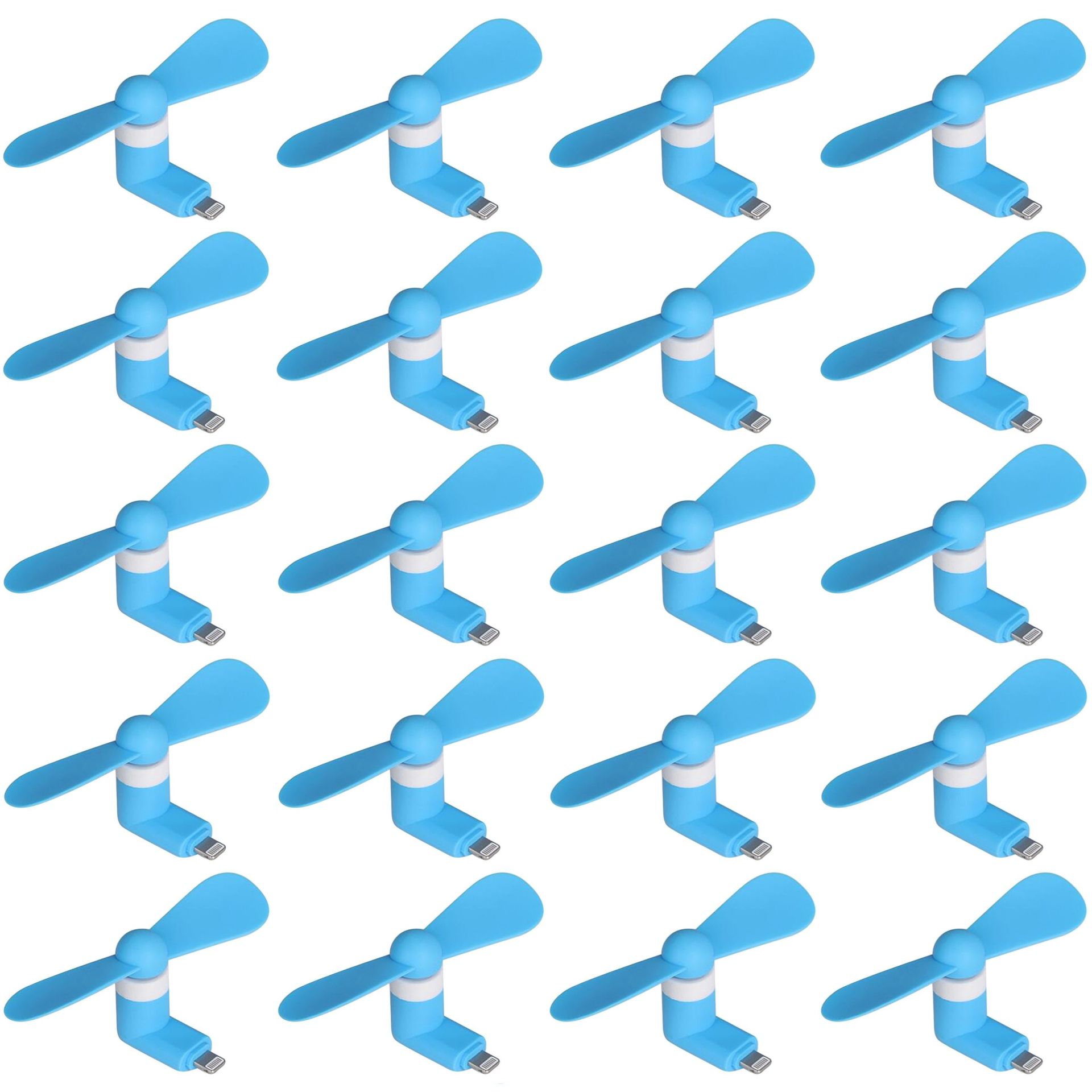 Мобильный вентилятор Lightning синий, комплект 50шт Мобильный вентилятор Lightning синий, комплект 50шт