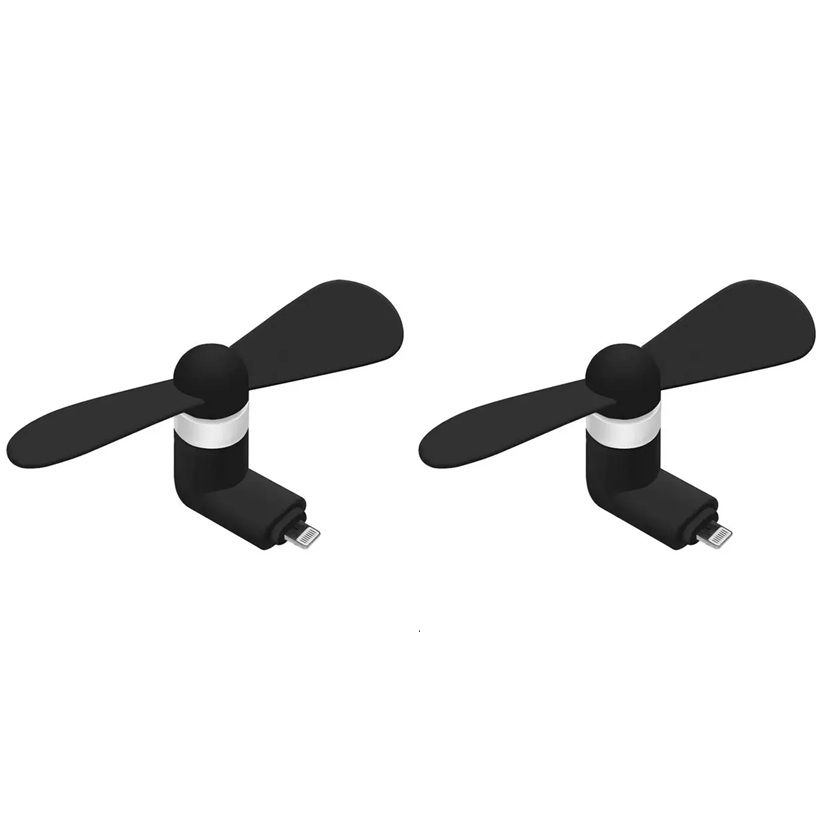 Мобильный вентилятор Lightning черный, комплект 2шт Мобильный вентилятор Lightning черный, комплект 2шт