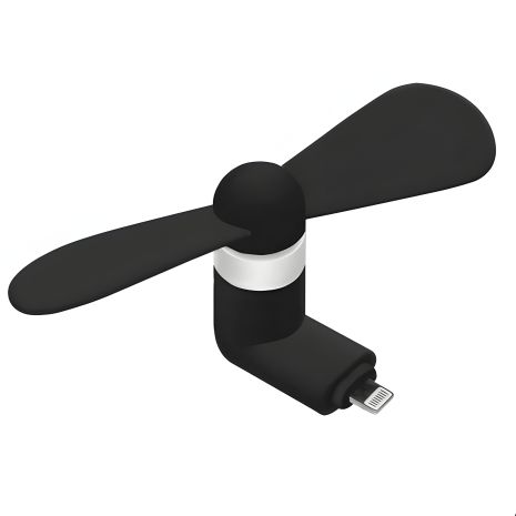 Черный мобильный вентилятор Lightning Черный мобильный вентилятор Lightning