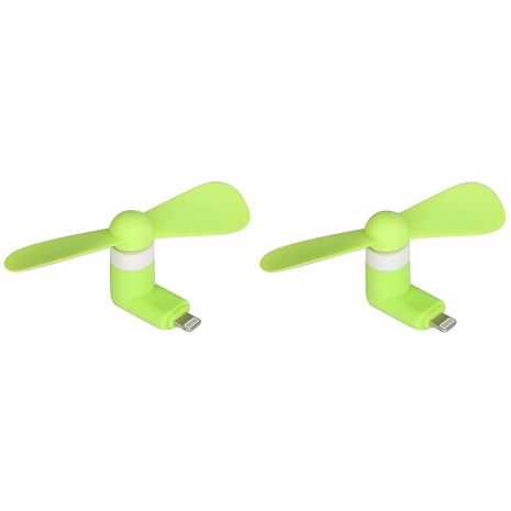 Комплект из 2шт зелёных мобильных вентиляторов Lightning Комплект из 2шт зелёных мобильных вентиляторов Lightning