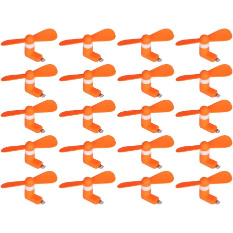 Оранжевый мобильный вентилятор Lightning, упаковка из 20шт Оранжевый мобильный вентилятор Lightning, упаковка из 20шт