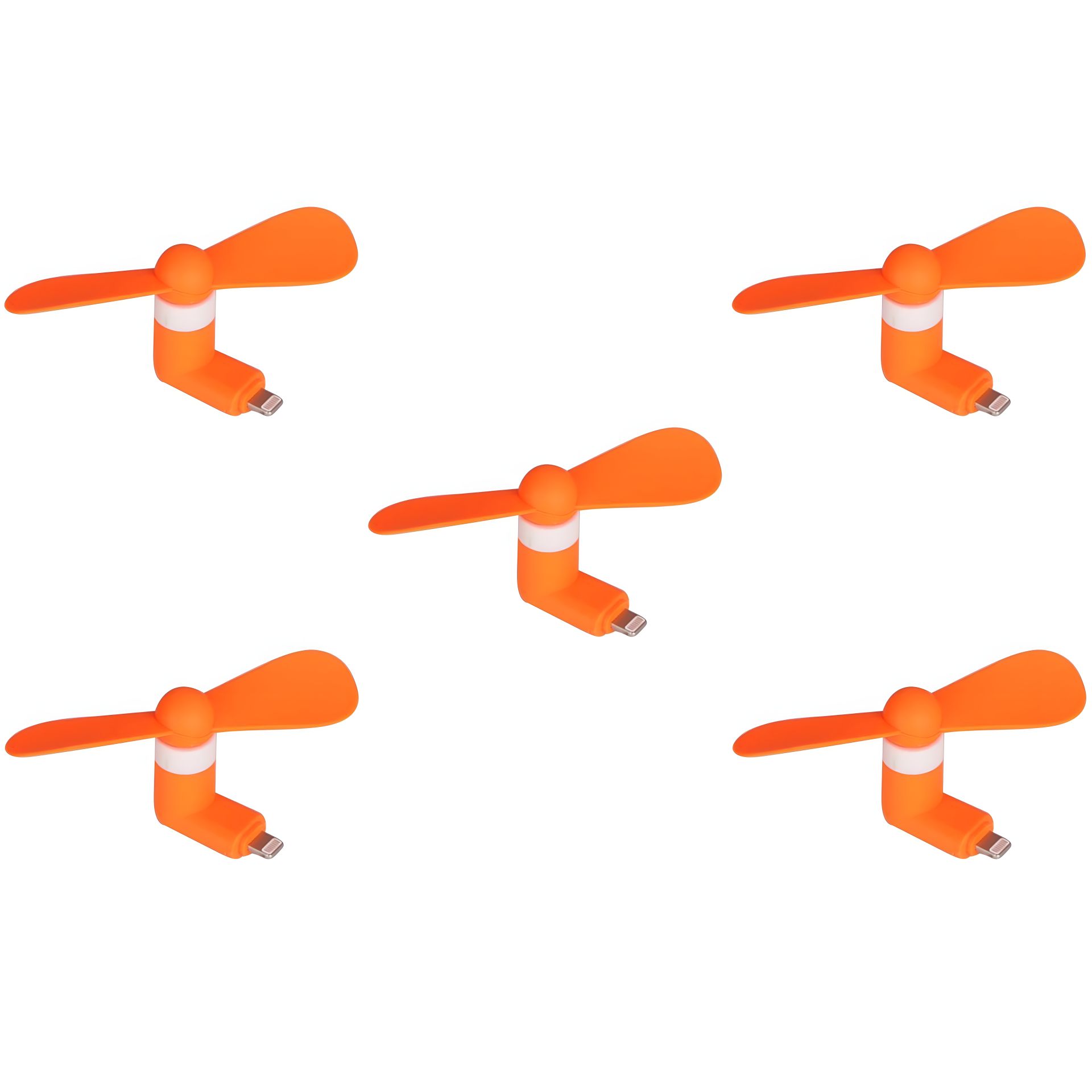 Мобільний вентилятор Lightning, оранжевий, комплект 5 шт. Мобільний вентилятор Lightning, оранжевий, комплект 5 шт.