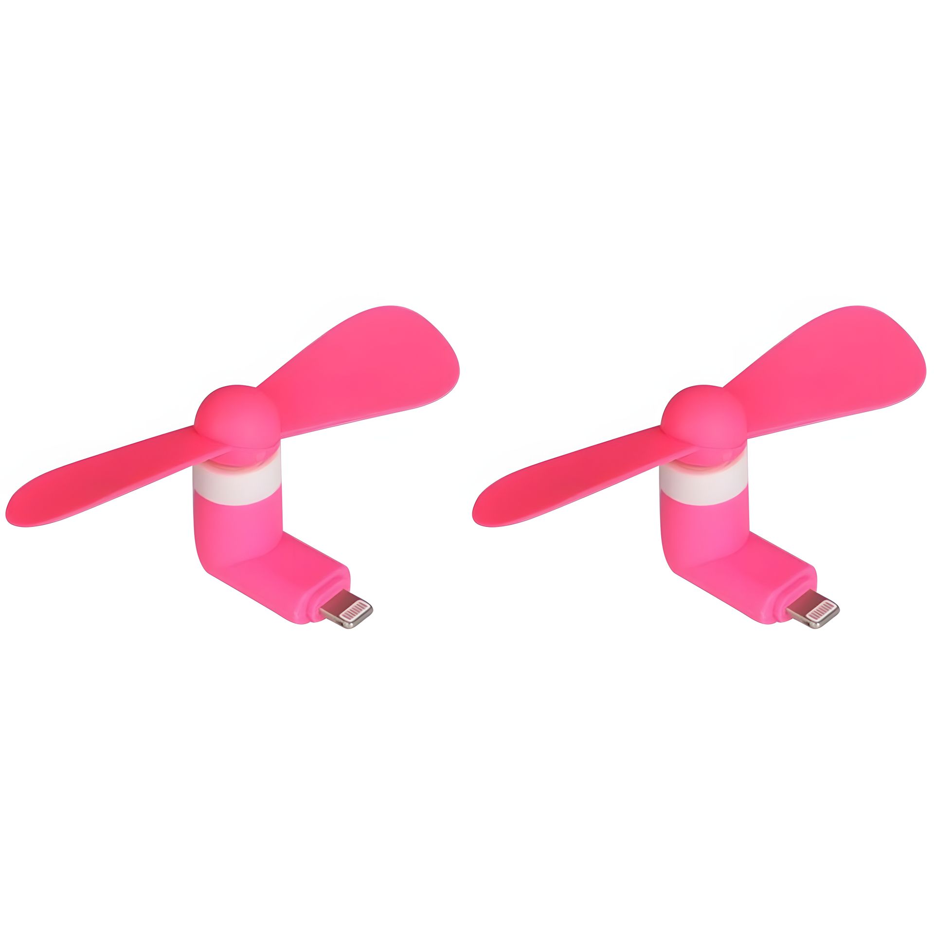 Мобільний вентилятор Lightning рожевий, набір 2шт Мобільний вентилятор Lightning рожевий, набір 2шт