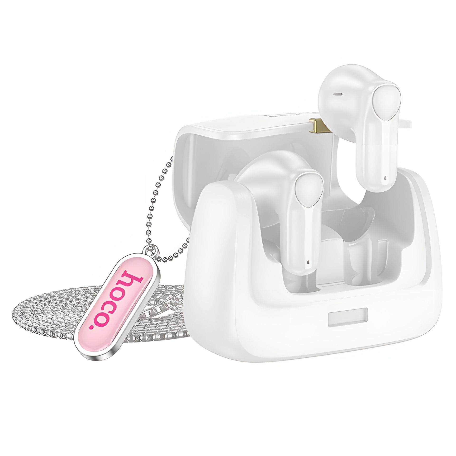 Беспроводные наушники HOCO DES35 Dawn с корпусом в виде сумки, белые Беспроводные наушники HOCO DES35 Dawn с корпусом в виде сумки, белые