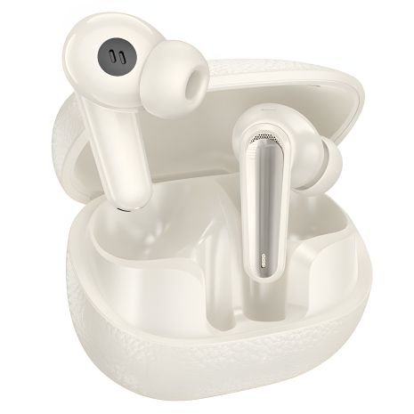 Беспроводная гарнитура HOCO EQ23 Plus Duke Ⅱ, true wireless, ANC+ENC, молочно-белая