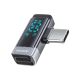 Toocki angled adapter with display, Type-C, 100W power capacity, black-grey TQ-X33C2G Toocki angled adapter with display, Type-C, 100W power capacity, black-grey TQ-X33C2G