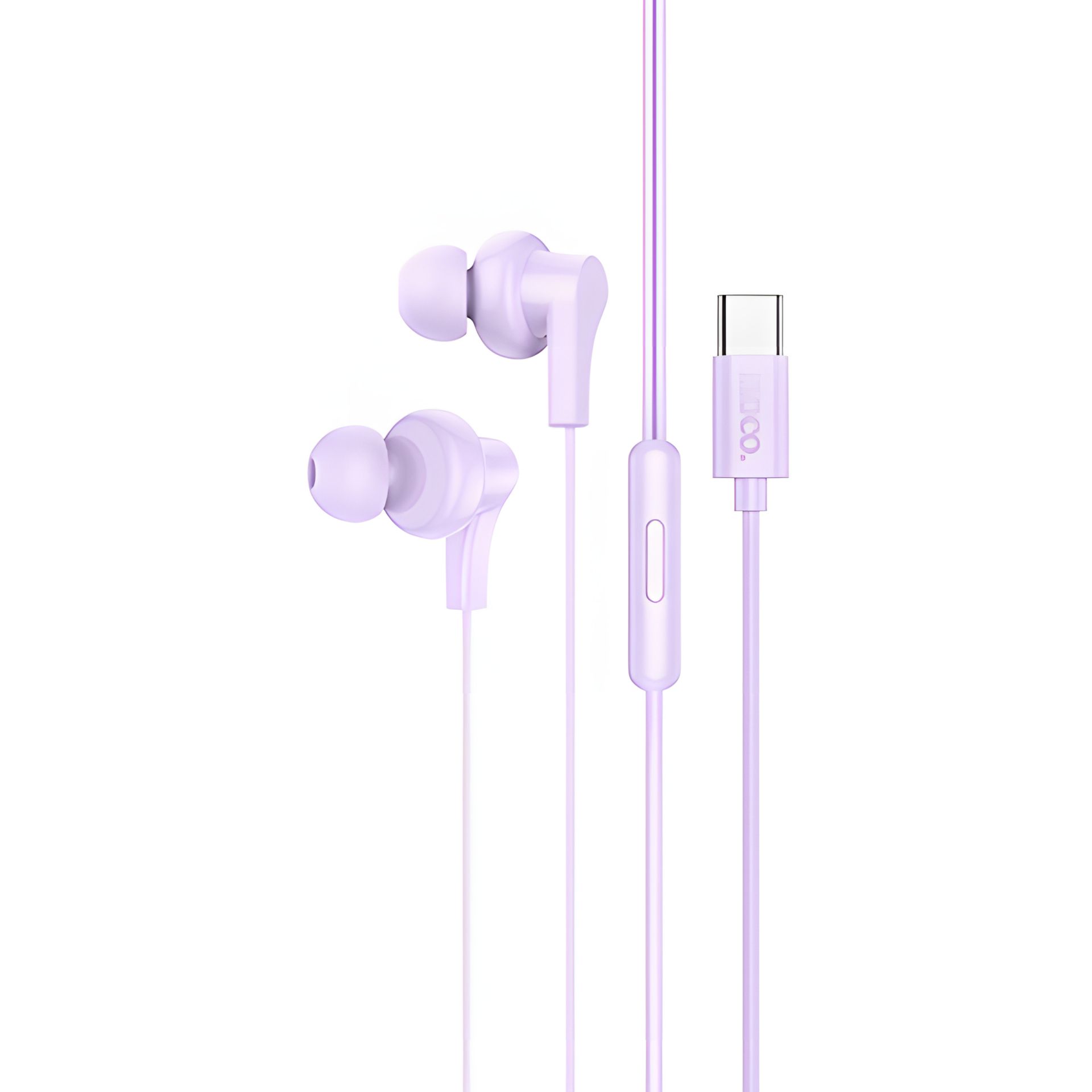 Вакуумные наушники Hoco M114 Type-C фиолетовые с микрофоном Вакуумные наушники Hoco M114 Type-C фиолетовые с микрофоном