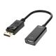 Переходник 0.15м DisplayPort (M) to HDMI (F) пластик, PVC, черный DMHF4PP15K